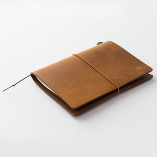 MIDORI 日本midori旅行者手账本Traveler's Notebook手帐笔记MD纸TN手账本内芯配件笔夹横线方格本时间管理旅游记录（护照款笔记本-蓝色）