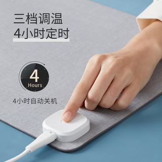 昕科加热鼠标垫发热暖桌垫办公室桌面暖手电热桌垫（神机喵算-智能款Pro）