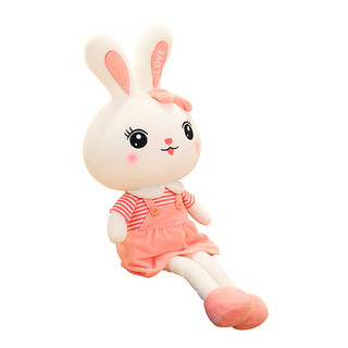 可爱兔子毛绒玩具小兔子玩偶毛绒公仔床上睡觉超软抱枕女生布娃娃（圆眼睫毛兔、56厘米）