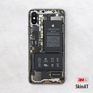 SkinAT苹果手机贴膜iPhone 12 Pro保护背膜伪装拆机iPhone 12贴纸（iphone 其他型号、iPhone X拆机不包边）