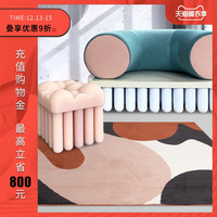 圣瓦伦丁北欧ins风地毯/莫兰迪现代简约抽象卧室客厅样板间茶几垫（300CM×400CM、RJ509）