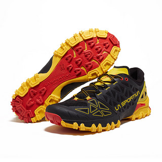 LASPORTIVA 拉思珀蒂瓦 BUSHIDO II 户外专业长距离缓震越野跑鞋（43、黑/黄）