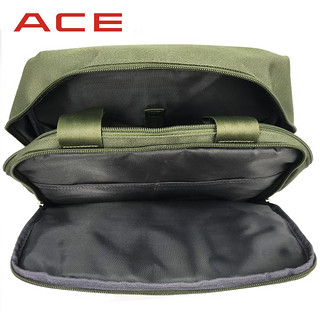 ACE双肩背包书包 休闲男包旅行包 商务背包电脑包亨博（黑色（大号））