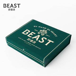 THEBEAST/野兽派双绉真丝滚边睡衣 情侣可外穿的家居服生日礼物（160/S、双绉真丝银珠滚边女士睡衣-黑色（含包装））