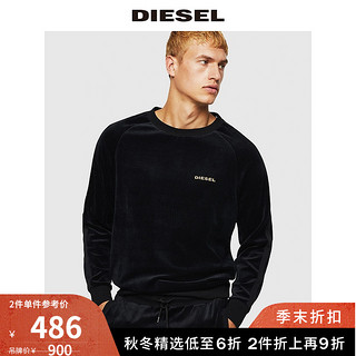 Diesel男士logo宽松套头简约潮流运动衫00CP810PAWH（M、900-02）