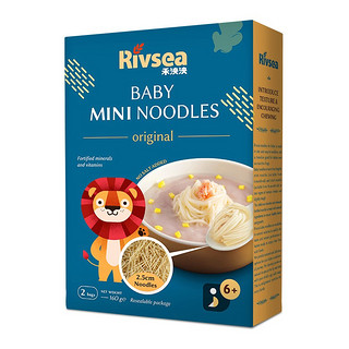 Rivsea 禾泱泱 婴幼儿碎细面 国行版 原味 160g*2盒+绿花椰菜南瓜味 160g*2盒+菠菜胡萝卜味 160g