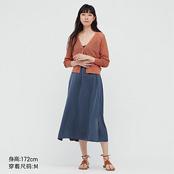 UNIQLO 优衣库 437574 女士全棉针织短开衫