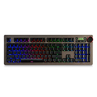AJAZZ 黑爵 光环 AK60 104键 有线机械键盘 黑色 Cherry青轴 RGB