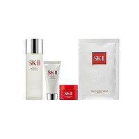 SK-II 护肤套装（神仙水75ml+大红瓶霜15ml+洁面乳20ml+前男友面膜1片）