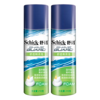 Schick 舒适 男士青柠香型剃须泡 210g*2