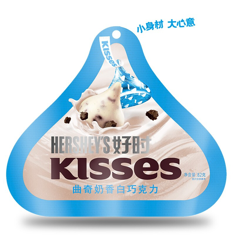 hersheys 好时 kisses 曲奇奶香白巧克力 82g