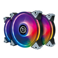 Thermaltake 曜越 飓风 12 RGB 120mm 机箱散热风扇 三个装