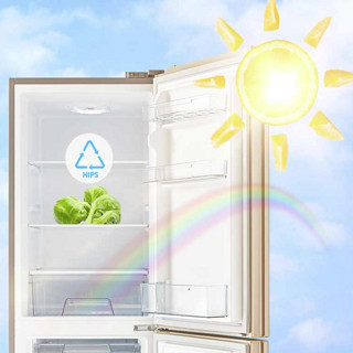 Midea 美的 BCD-190CM(E) 直冷双门冰箱 190L 阳光米