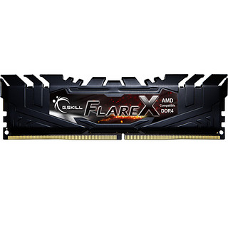 G.SKILL 芝奇 Flare X 烈焰枪系列 DDR4 2400MHz 台式机内存 铁骑黑 8GB F4-2400C16S-8GFX