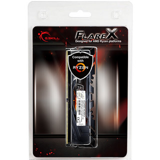 G.SKILL 芝奇 Flare X 烈焰枪系列 DDR4 2400MHz 台式机内存 铁骑黑 8GB F4-2400C16S-8GFX