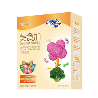 Enoulite 英氏 美食加系列 彩蝶面 牛肉芦笋番茄味 240g+缤纷蔬果味  240g*2盒