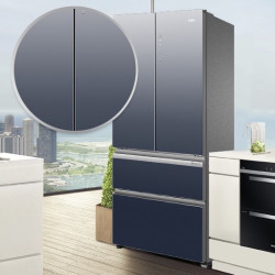 haier 海尔 幻影系列 bcd-503wdceu1 风冷多门冰箱 503l 渐变玻璃