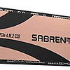 SABRENT 2TB Rocket 4 Plus NVMe 4.0 Gen4 PCIe M.2 内置固态硬盘，优质的性能 R/W 7100/6600MB/s (SB-RKT4P-2TB)