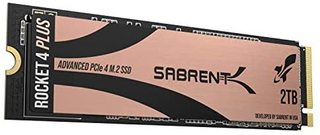 SABRENT 2TB Rocket 4 Plus NVMe 4.0 Gen4 PCIe M.2 内置固态硬盘，优质的性能 R/W 7100/6600MB/s (SB-RKT4P-2TB)