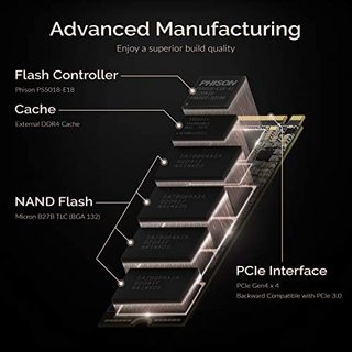 SABRENT 2TB Rocket 4 Plus NVMe 4.0 Gen4 PCIe M.2 内置固态硬盘，优质的性能 R/W 7100/6600MB/s (SB-RKT4P-2TB)