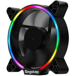 Segotep 鑫谷 光致12 RGB 120mm 机箱散热风扇 单个装