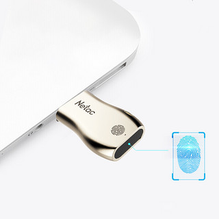 Netac 朗科 U628 USB 3.0 指纹加密U盘 珍珠镍 32GB USB