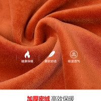 恒源祥男士保暖内衣男加绒加厚冬季套装中老年秋衣秋裤男(4XL=190/115、是、女-绛红A款)