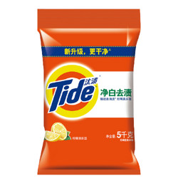 Tide 汰渍 净白去渍洗衣粉 5kg 柠檬清新型