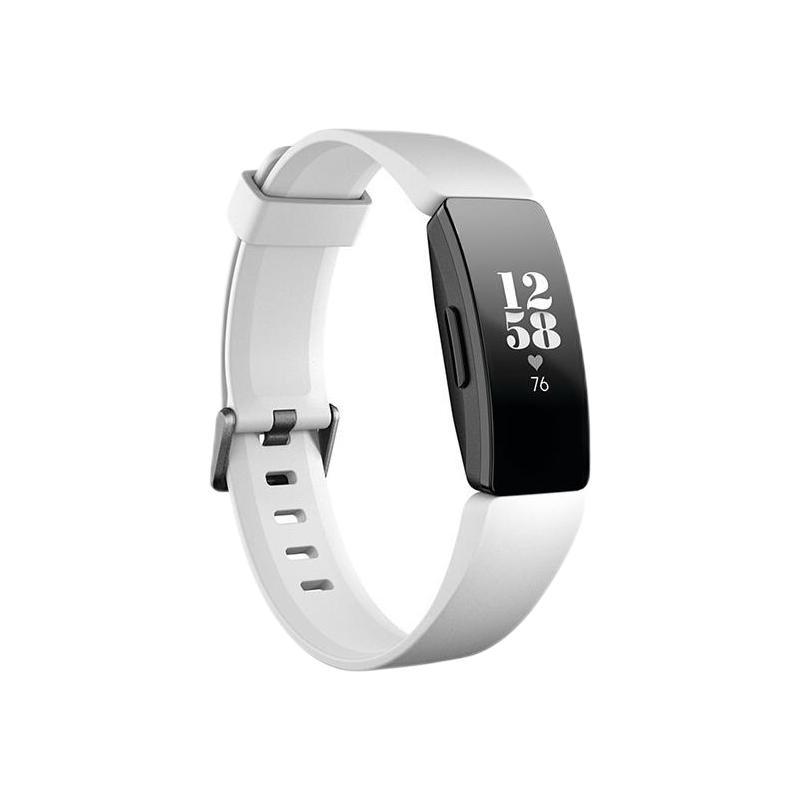 fitbit Inspire HR 智能手环 黑色 硅胶表带 白色（心率监测、睡眠监测）
