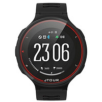 JTOUR 军拓 FREEONE 智能手表 47mm 典雅黑硅胶表带 (北斗、GPS、心率)