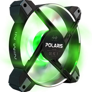 InWin 迎广 POLARISFAN-2PK-RGBM RGB 120mm 机箱散热风扇 2个装