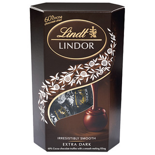 Lindt 瑞士莲 LINDOR软心 特浓黑巧克力 200g 分享装