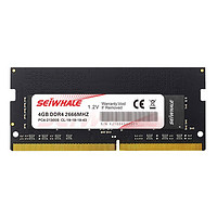 SEIWHALE 枭鲸 DDR4 2666MHz 笔记本内存 普条 黑色 4GB