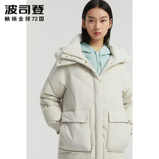 波司登羽绒服2020新款女中长款抽绳时尚保暖B00145972（180/100A、勋章黄3075）