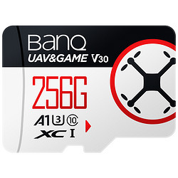 BanQ V90 Micro-SD存储卡 256GB（UHS-I、V30、U3、A1）