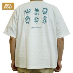 JOY&DOGA 露营系列 宽松短袖T恤DOGA家族款白色M号 白色 M