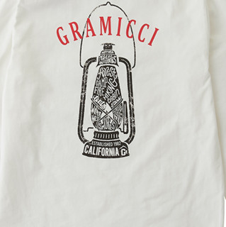 GRAMiCCi 男女款圆领长袖T恤 GUT-21F013 白色 S