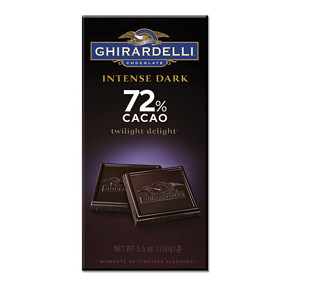 GHIRARDELLI 吉尔德利 72%巧克力可可棒 100g*6袋