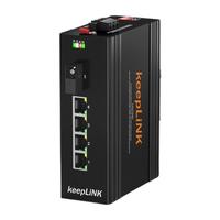 keepLINK KP-9000-65-1GX4GT-SC20A 1口千兆光+4口千兆电 交换机+24V/1A电源