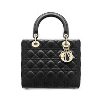 Dior 迪奥 Lady Dior系列 女士中号手袋 M0565ONGE_M900 黑色