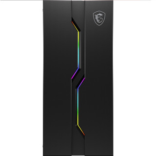 MSI 微星 MAG Vampiric 010 玩派 RGB ATX机箱 半侧透 含电源 500W 黑色