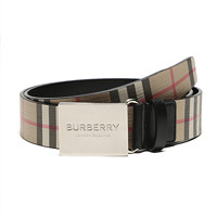 BURBERRY 博柏利 Vintage系列 男士板扣腰带 80156121 典藏米色 70