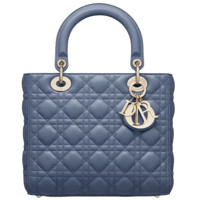 Dior 迪奥 Lady Dior系列 女士中号手袋 M0565ONGE_M90B 丹宁蓝色