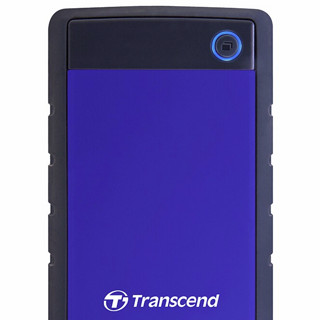 Transcend 创见 25H3 USB 3.1 Gen1 移动硬盘 USB 1TB 蓝色