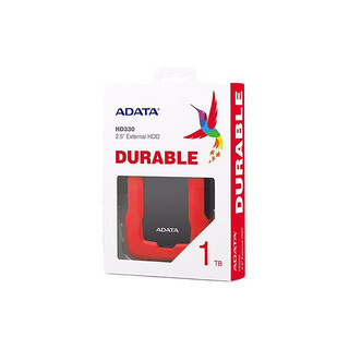 ADATA 威刚 HD330 USB 3.0 移动固态硬盘 USB 4TB 红色