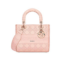 Dior 迪奥 LADY D-LITE系列 女士中号手袋 M0565OREY 粉红色