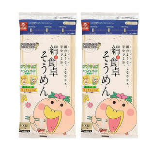 Hakubaku 黄金大地 婴幼儿低盐绢素面 日版 400g*2袋