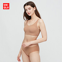 优衣库 女装 无钢圈文胸(舒适)(“裸感Bra”) 432850 UNIQLO（34 驼色、150/80/XS）