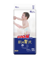 88VIP：GOO.N 大王 奢华肌系列 婴儿纸尿裤 L42片*4箱
