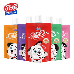 Qinqin 亲亲 果冻 吸吸果汁冻 60g*5连包果冻礼包 休闲零食 水蜜桃草莓多口味